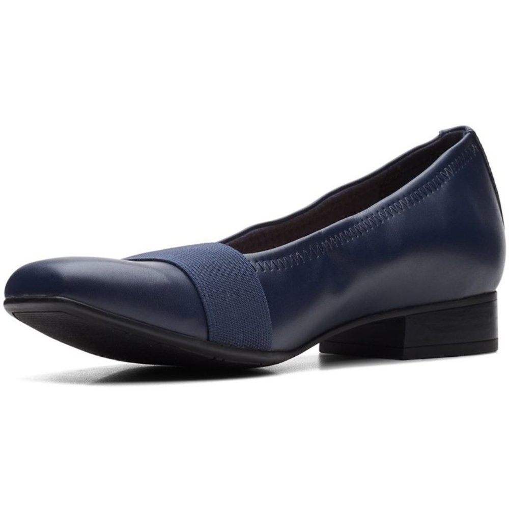 8.5N 8.5 NARROW WIDTH Clarks‎ Womens Tilmont Slip Navy Blue Ballet Flats Shoes